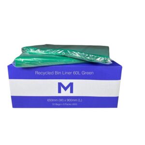 MP-60L Green Bin Liners 30mu, 50Bags P/Pack, 450pcs P/Ctn