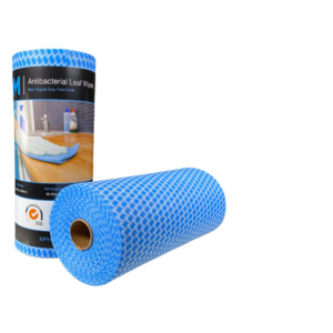 Antibac Leaf Wipes, 4 Rolls Ctn, Blue