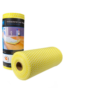 Antibac Leaf Wipes, 4 Rolls Ctn, Yellow