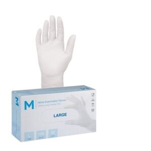 Nitrile White Gloves, P/Free, 240mm Cuff, 5.0g, 900-1000pcs P/Ctn