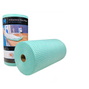 Antibac Wavy Wipes, 4 Rolls Ctn, Green