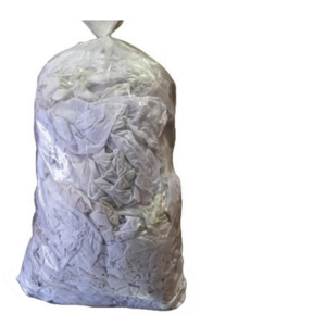 20kg White Cotton Rags - Bag